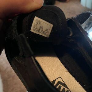 Vans Black Canvas Shoes